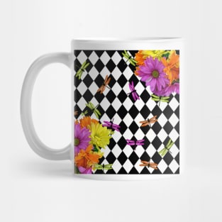 HARLEQUIN DAISY DRAGONFLIES DREAMS Mug